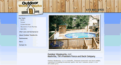 Desktop Screenshot of outdoorwoodworkstn.com